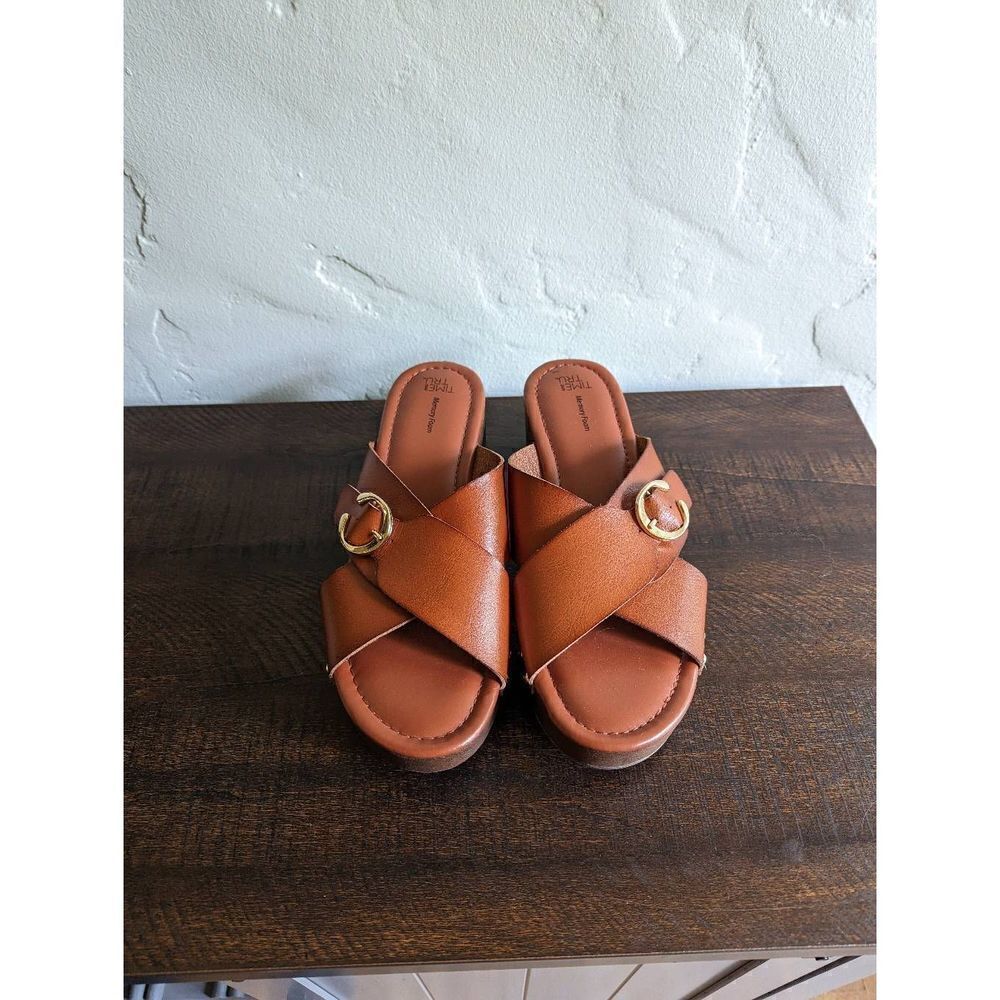 Time And Tru Platform Memory Foam Crossband Clog … - image 3